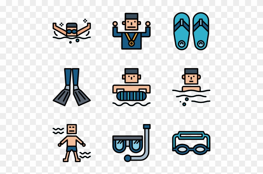Swimming - Human Rights Icon Clipart