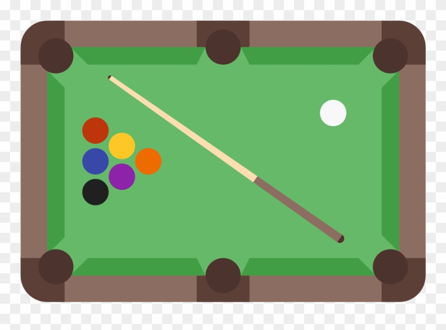 Pool Table Clip Art - Billard Png Transparent Png