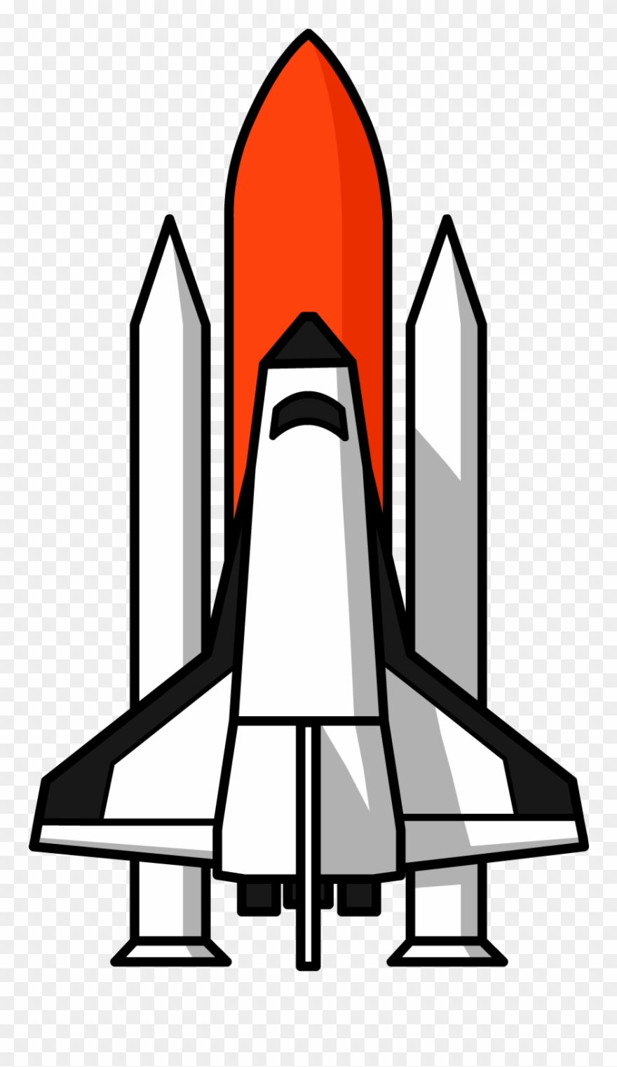 Nasa Spaceship Png - Cohete Challenger Clipart
