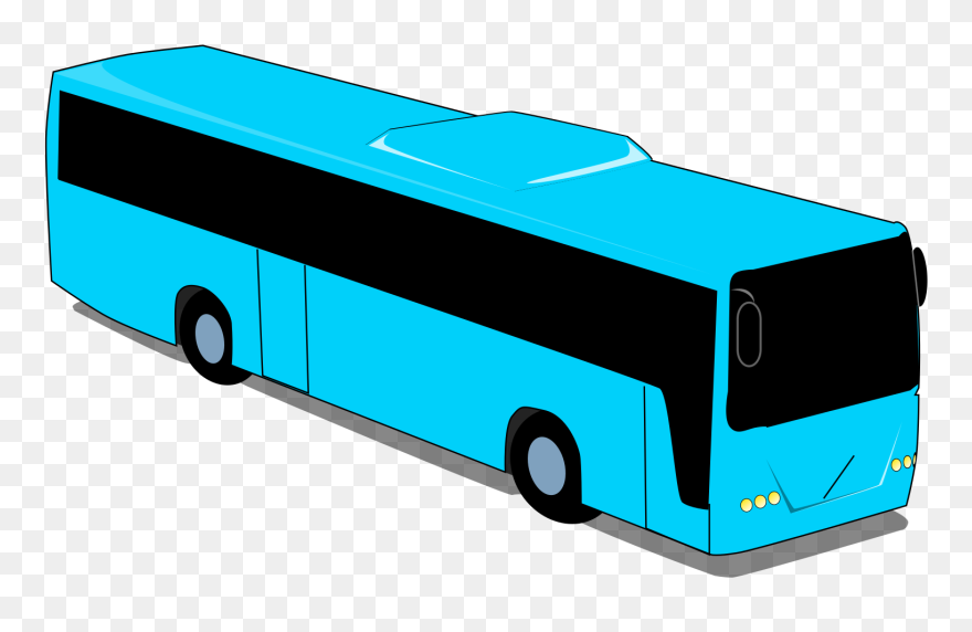 Tour Bus Service Greyhound Lines Coach Transit Bus - Blue Bus Clip Art - Png Download