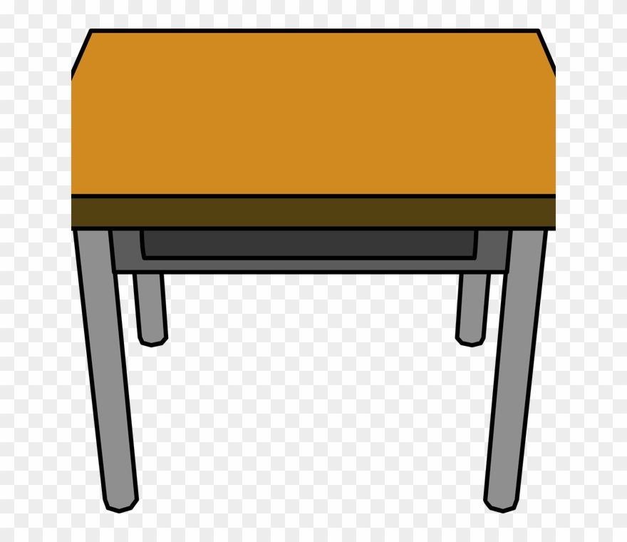 Furniture Clipart Classroom Desk Pencil And In Color - Table Clipart Png Transparent Png