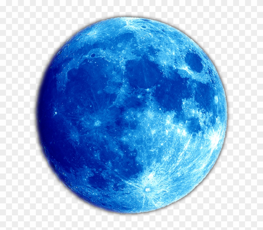 Transparent Png And Clip Art Images Free - Blue Moon Png