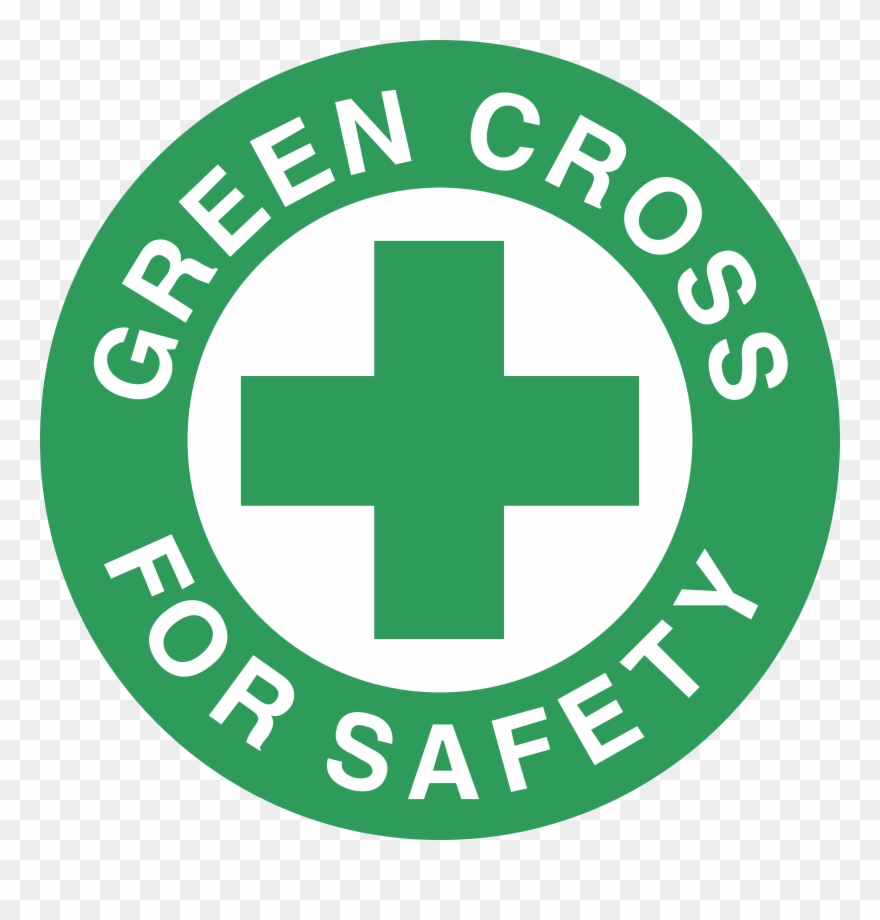 Safety Vector Logo - Green Cross For Safety Logo Clipart