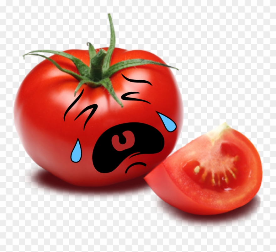 Adorable Red Cute Sad Scyousa - Tomato Png Clipart