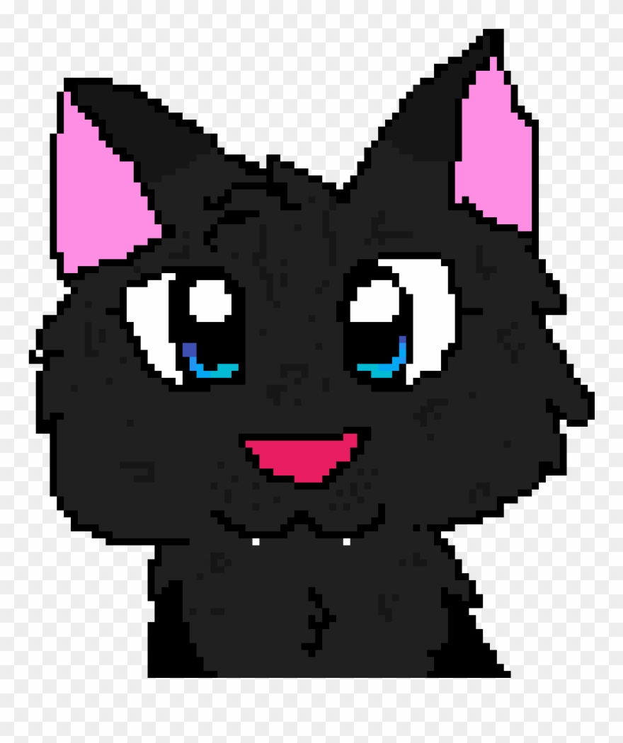 Super Kawai Panther Cub - Cat Yawns Clipart