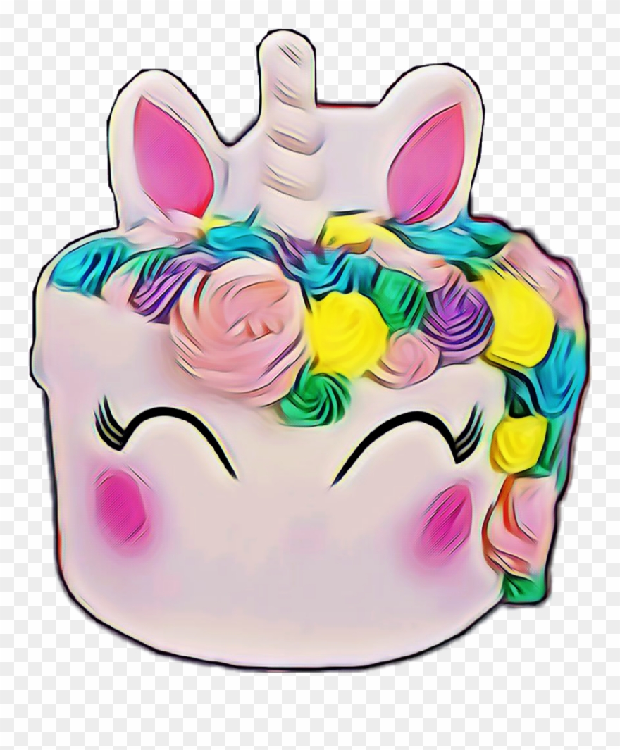 Unicorn Cake Oileffect Rainbowmagiceffect Hdr1 - Birthday Cake Clipart