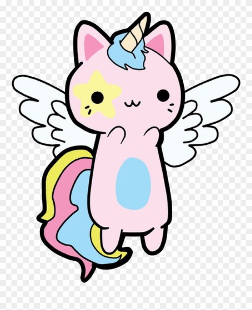 Kawaii Kitty Cat Caticorn Unicorn Please Vote For Me Clipart