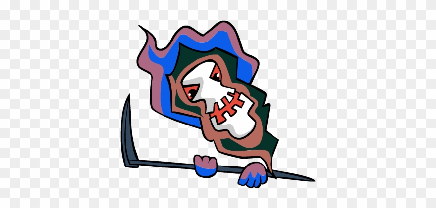 Reepy Grim Reaper Holding A Scythe Clipart