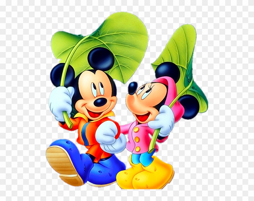 Tubes Dessins Animés - Mickey Mouse And Minnie Transparent Background Png Clipart