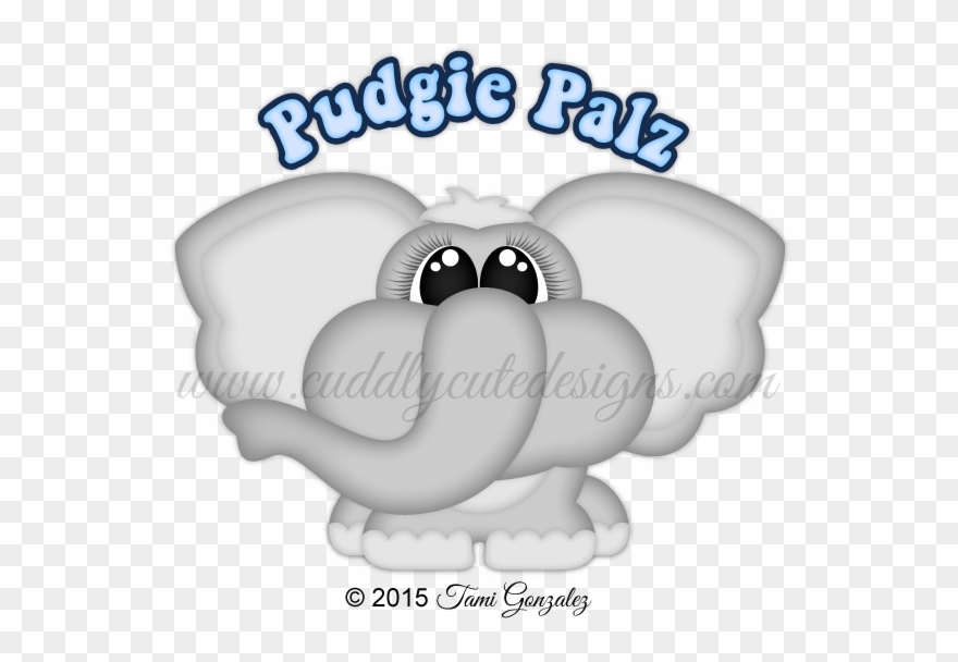 Pudgie Palz-elephant - Paper Clipart