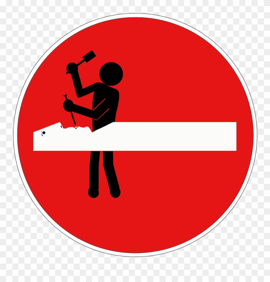 Stick Figure Road Sign Png Image Clipart