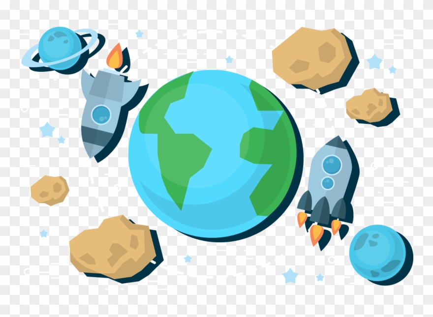 Earth And Space Clip Art - Png Download