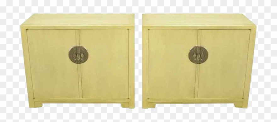 Exceptional Pair Baker Far East Collection Ivory Glazed - Mahogany Clipart