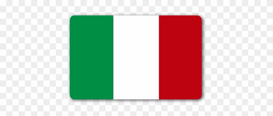 Bandera Italia Rectangular - Bandiera Italiana Clipart