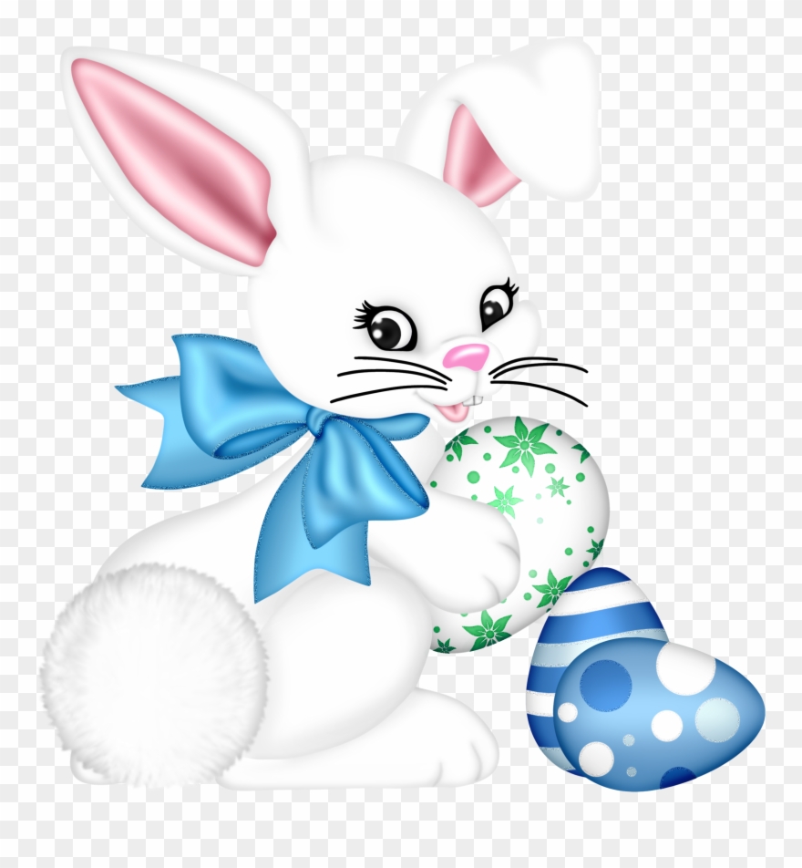Free Png Transparent Easter Bunny And Eggpicture Png - Portable Network Graphics Clipart