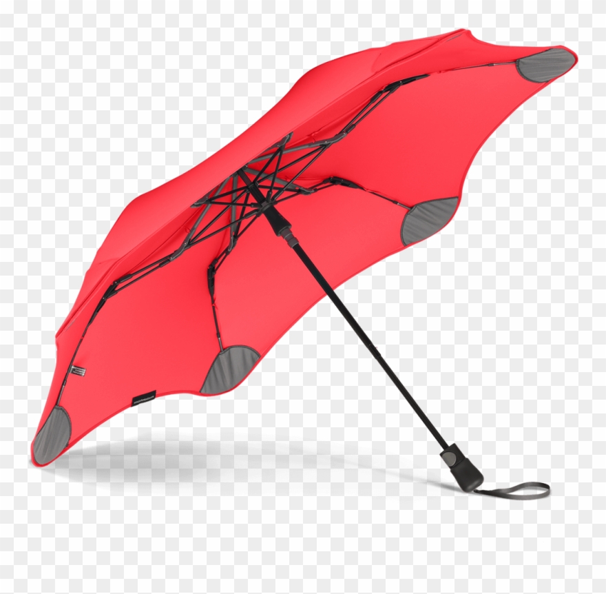Red Metro Blunt Umbrella View From Under - Blunt Umbrella Box Clipart