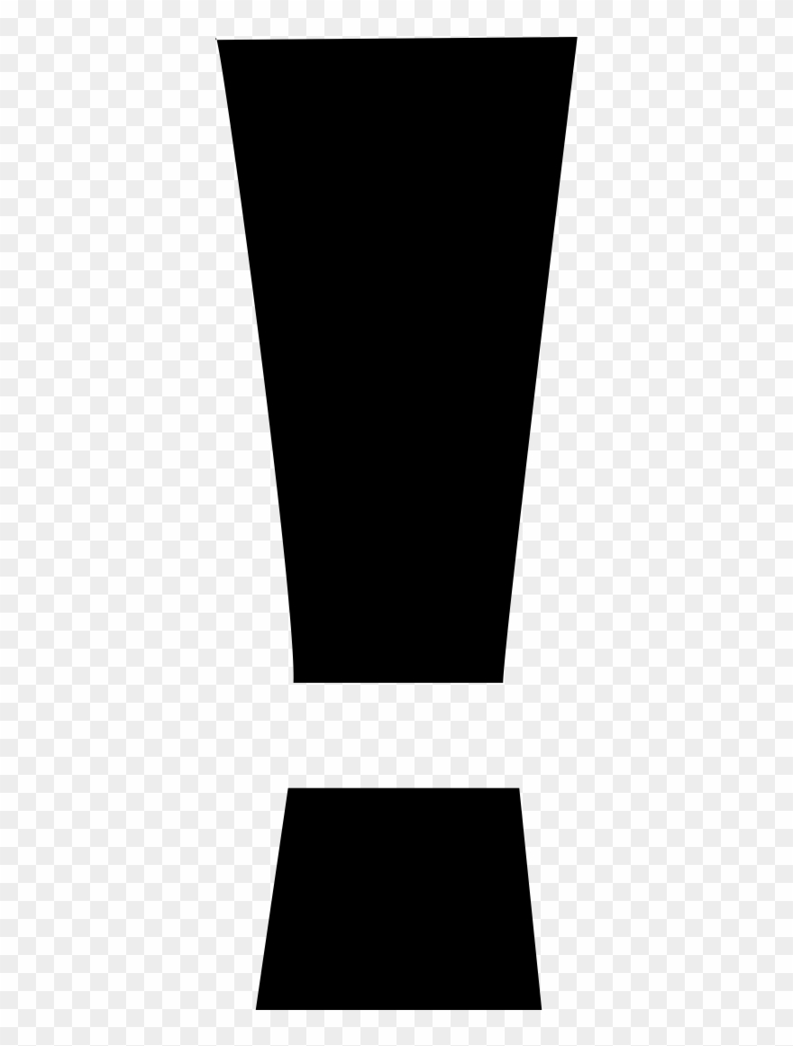 Black Exclamation Mark On White Background - Exclamation Mark Clipart