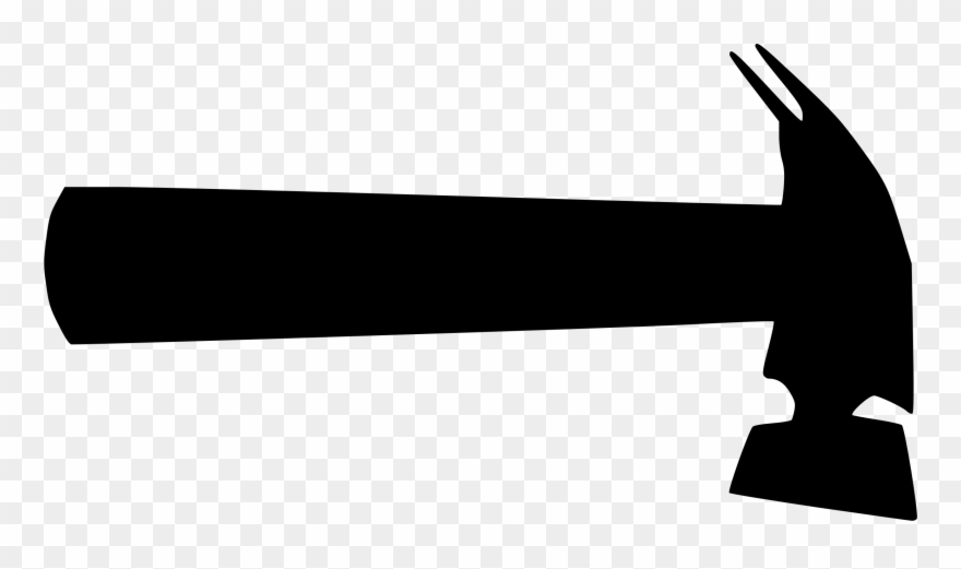 Hammer Clip Art Silhouette - Favicon - Png Download