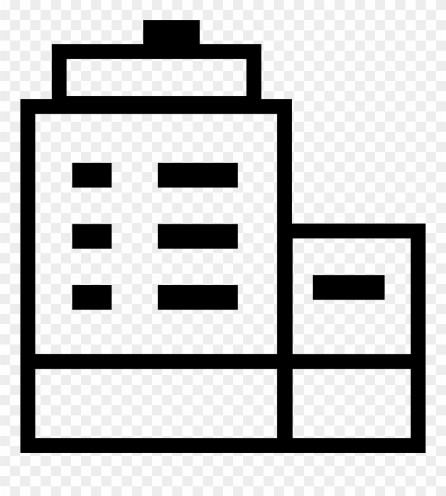 Single Line Tall Building Comments - Icon Clipart
