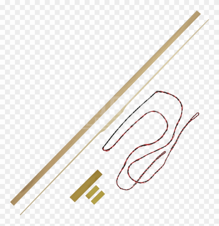 72 Inch Hickory Bow Kit With Osage Riser And Tips - Building Clipart