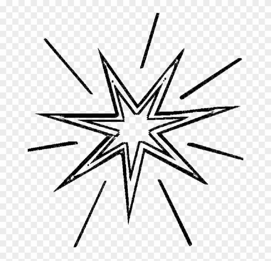 Wood Sign Clip Art - Coloring Pages Christmas Star - Png Download