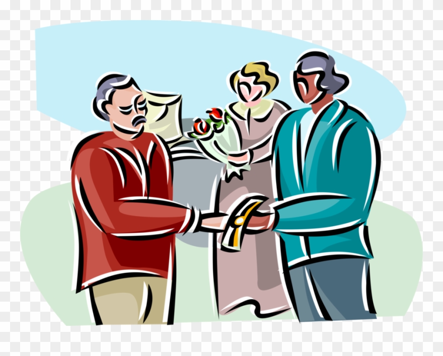 Vector Illustration Of Office Retirement Party With - Lions Clubs International Clipart