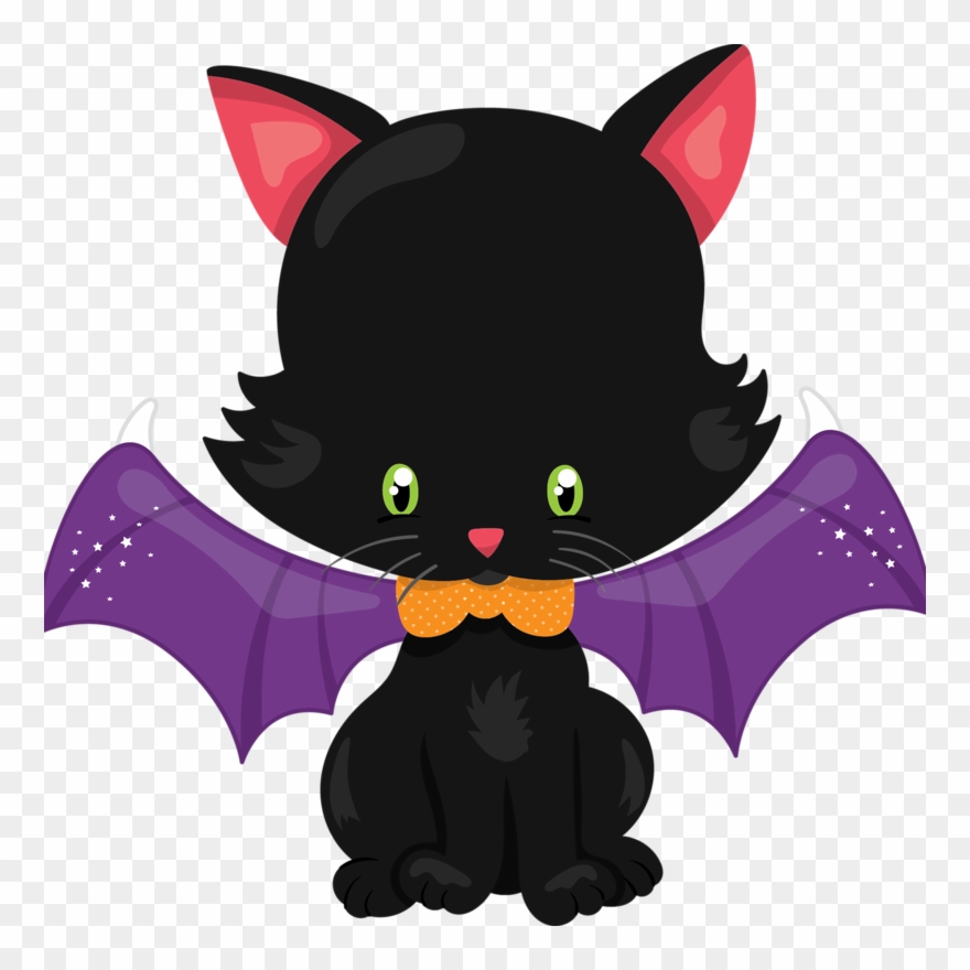 Zazzle Halloween Black Kitten With Bat Wings Tote Bag - Halloween Black Kitten With Bat Wings Tote Bag, Adult Clipart