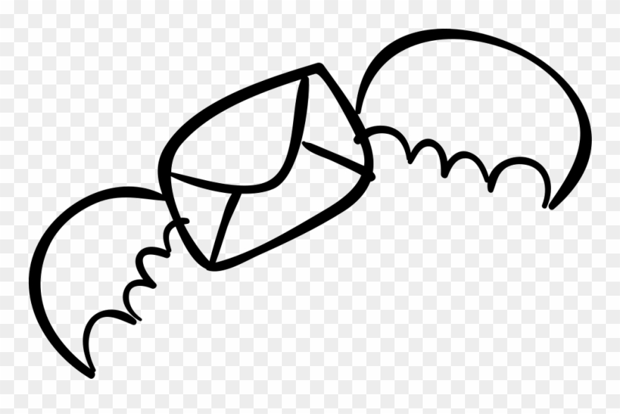 New Halloween Email With Bat Wings Comments - Icon Clipart