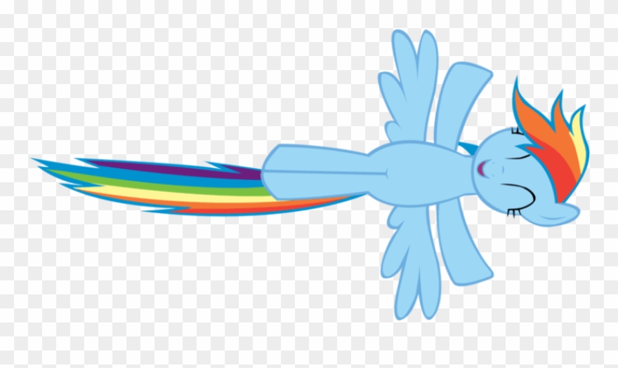 Rainbow Dash Flying Transparent Background - Rainbow Dash Flying Clipart