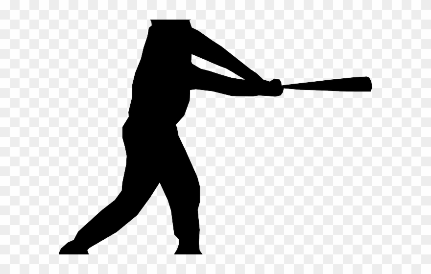 Swing Clipart Baseball Bat - Clip Art Baseball Player - Png Download