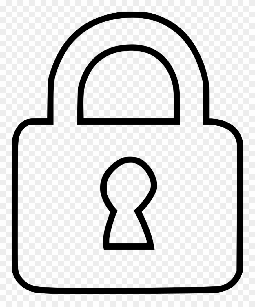 Drawing File Lock Clip Art Free - Lock Picture Drawing - Png Download