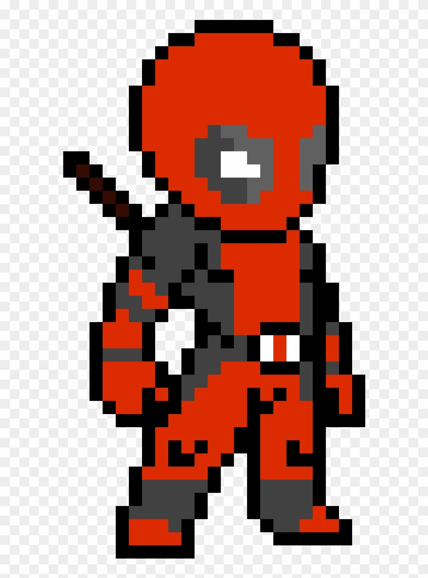 Deadpool - Pixel Art Deadpool Clipart