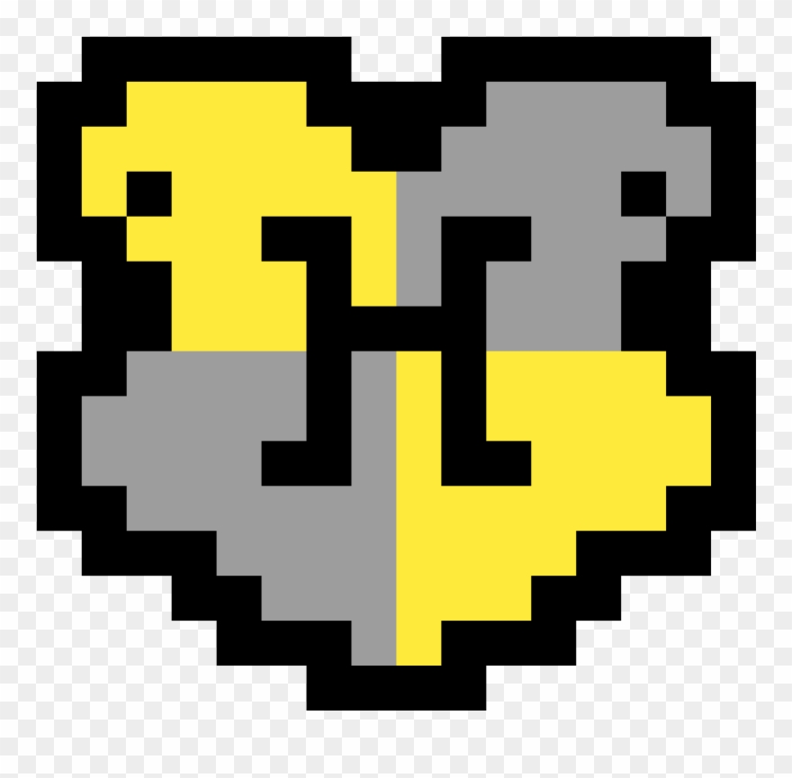 Hufflepuff - Pixel Art Harry Potter Clipart