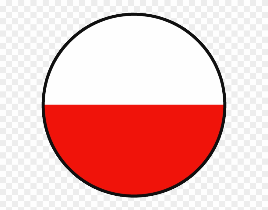 Poland - Poland Flag Round Png Clipart