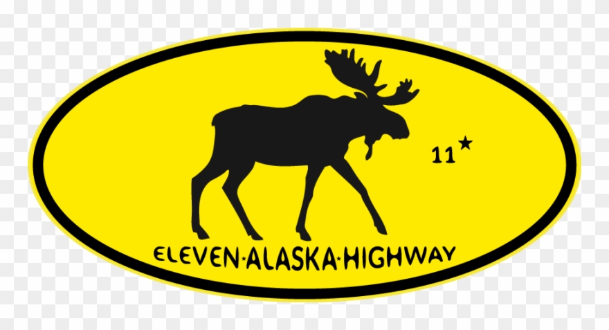 Logo Alaska Eleven Highway - Moose Svg Clipart