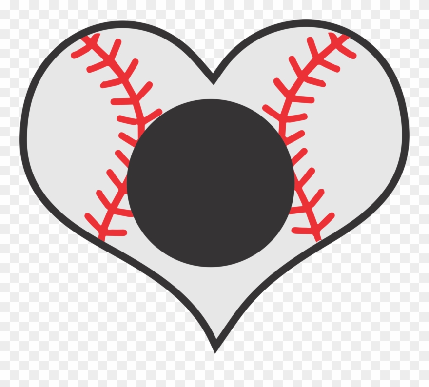 Baseball Heart Clipart - Png Download