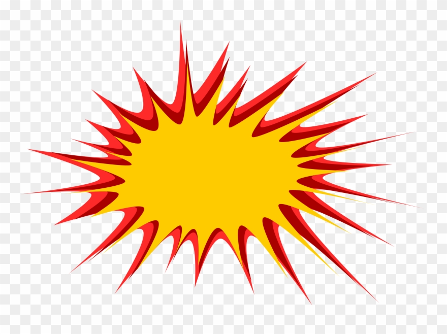 Cartoon Explosion Boom Png For Kids - Boom Png Clipart