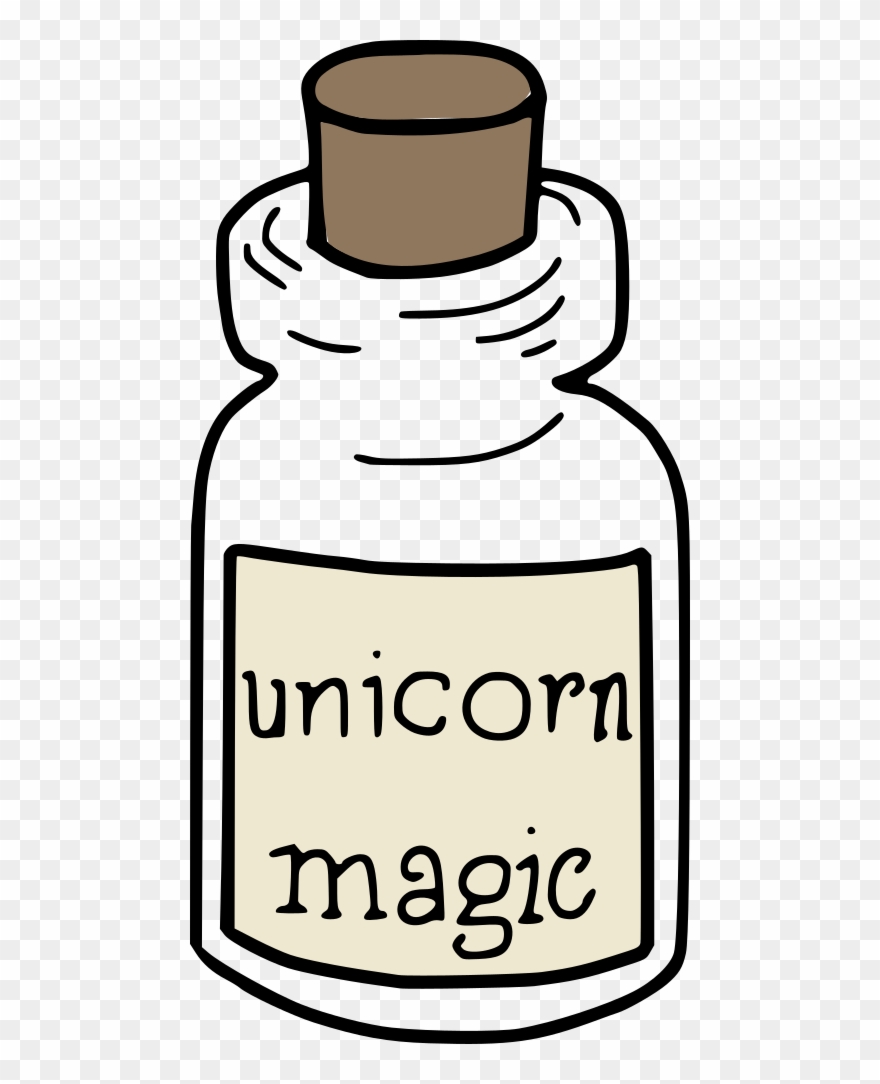 Unicorn Magic Bottle Clipart
