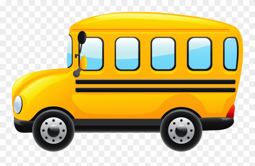 Carro, Ônibus, Metrô E Etc - Bus Png Cartoon Green Clipart