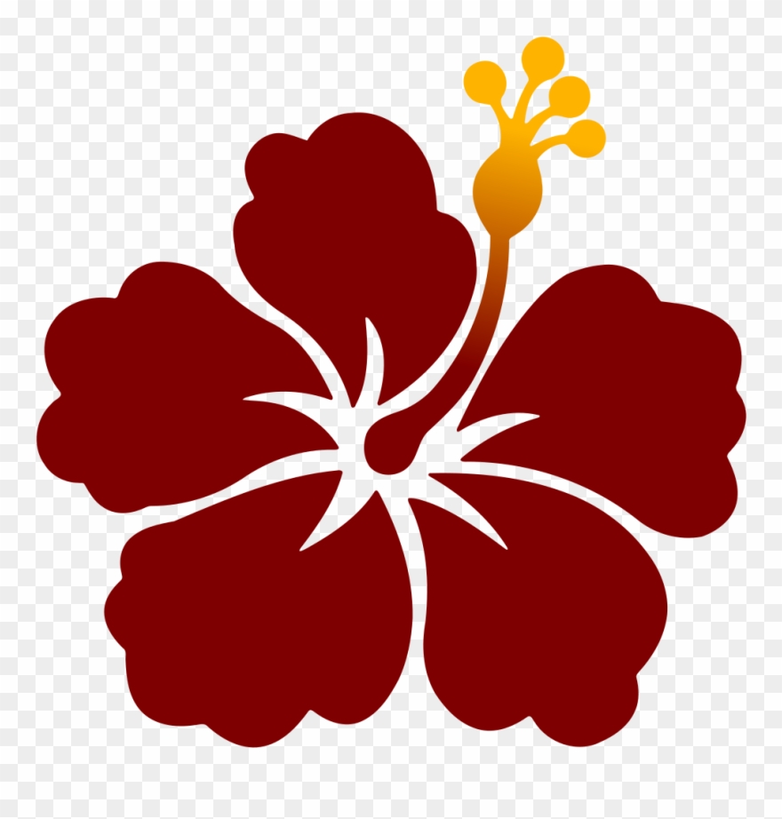 Flower 179 - Hawaiian Flower Decal Clipart