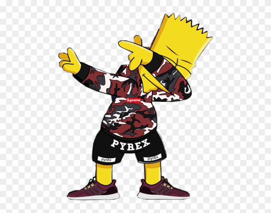 Gambar Supreme Simpson - Bart Simpson Supreme Clipart