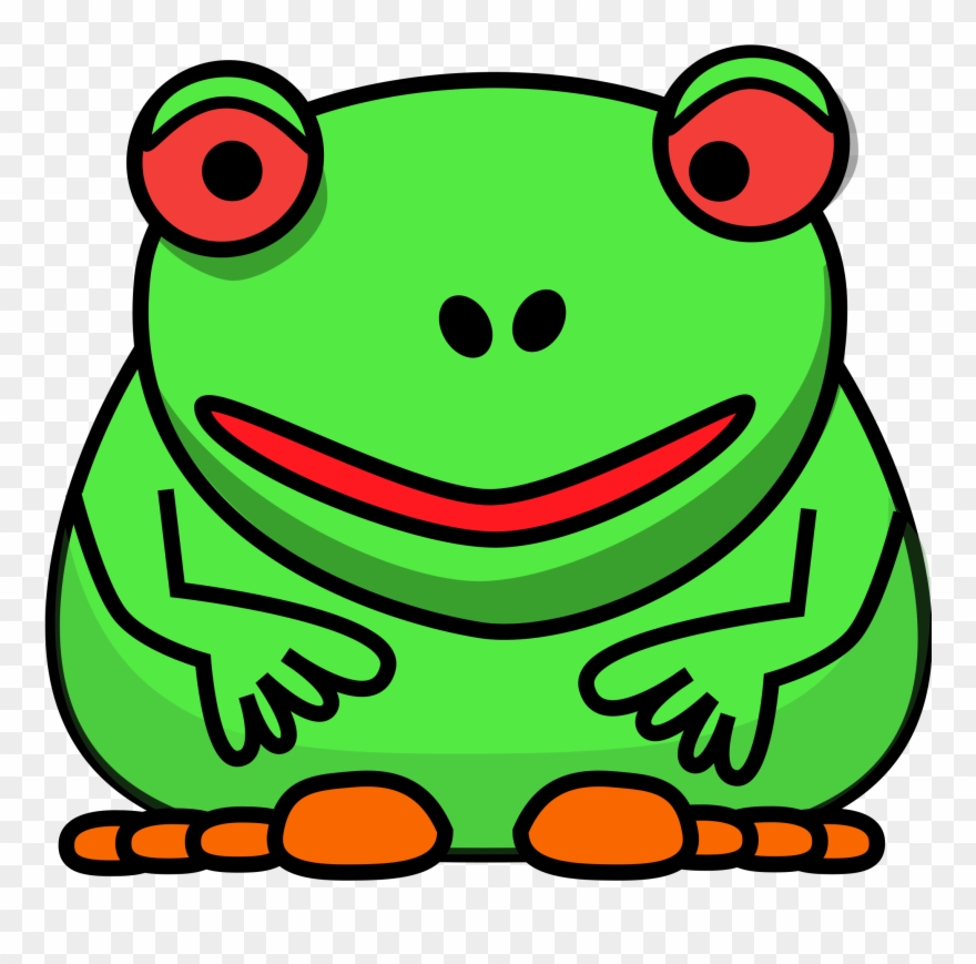 Clipart Frog Bullfrog - Sad Cartoon Frog - Png Download