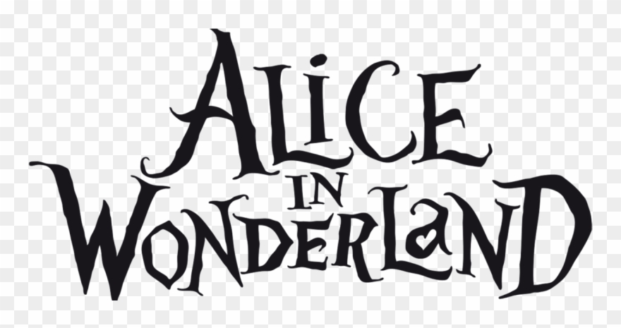 Alice In Wonderland Logo Vector Clipart