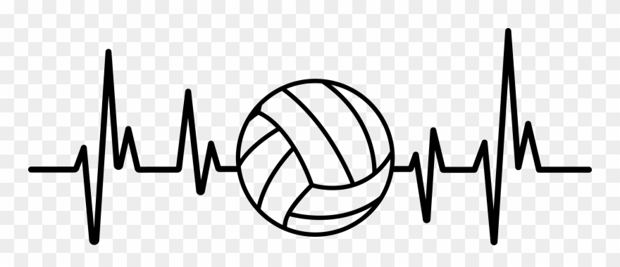 Heartbeat Volleyball - Health Is Wealth Poster Clipart