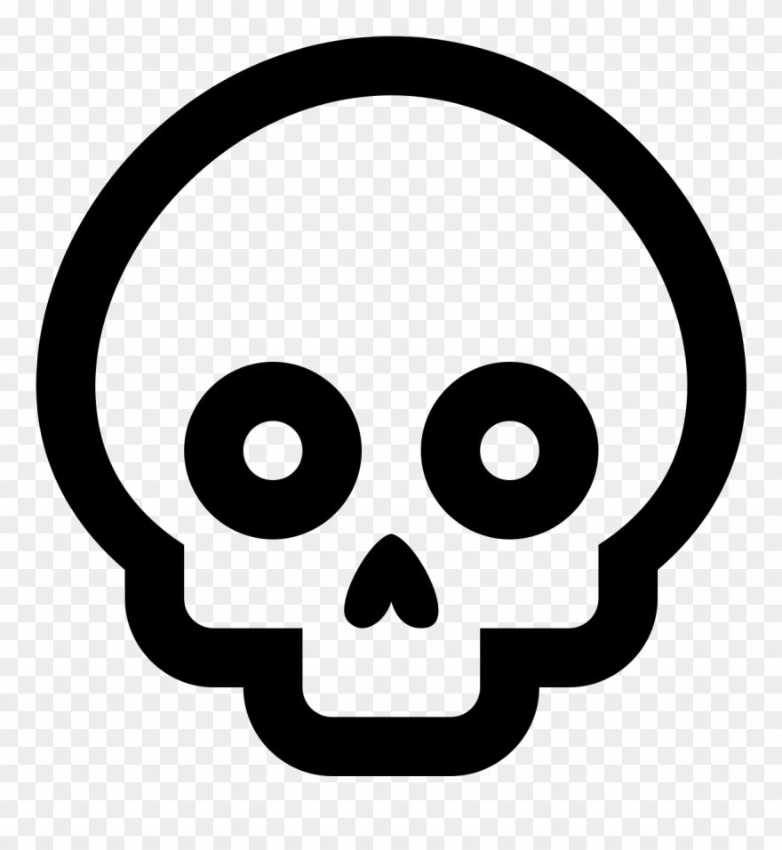 This Image Is A Skull - Thriller Icons Clipart