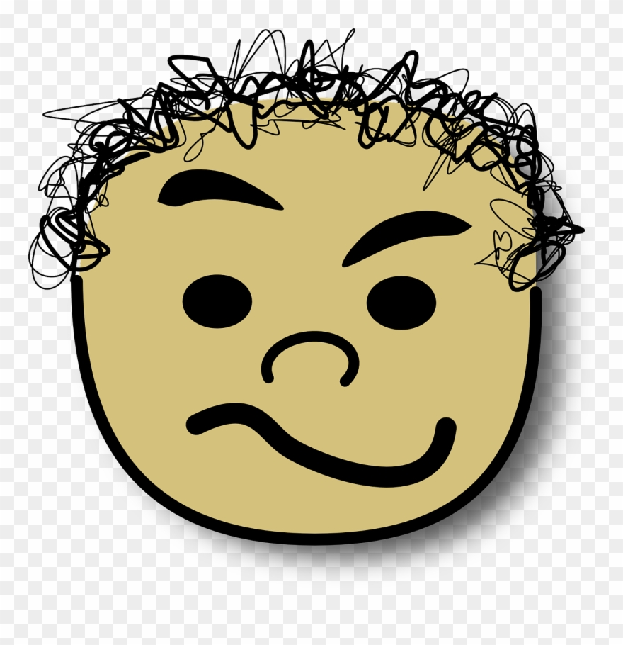 Avatar Doubtful Face Grin Head Png Image - Face Smiley Head Computer Icons Drawing Clipart
