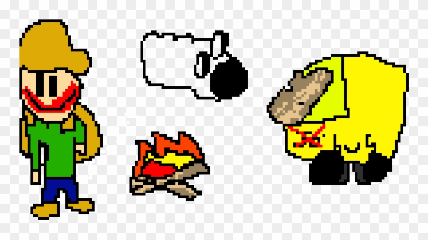 Baldi's Camping Trip - Pixel Art Clipart
