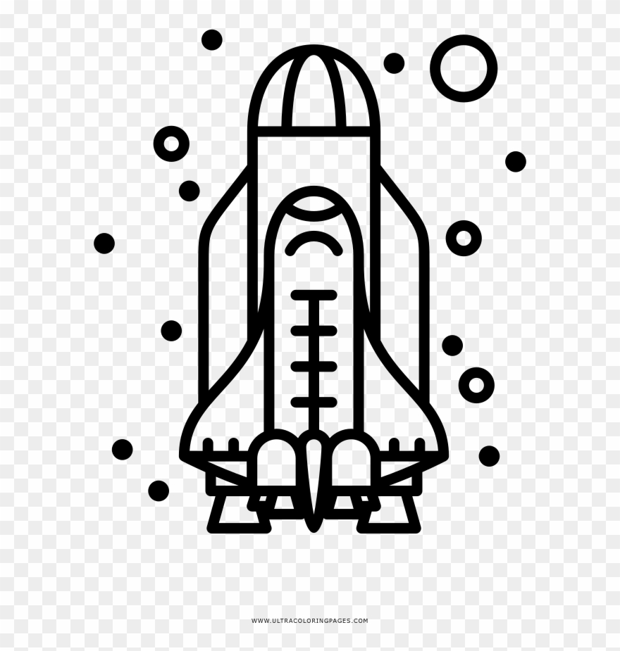 Space Shuttle Coloring Page With Ultra Pages - Space Shuttle Clipart