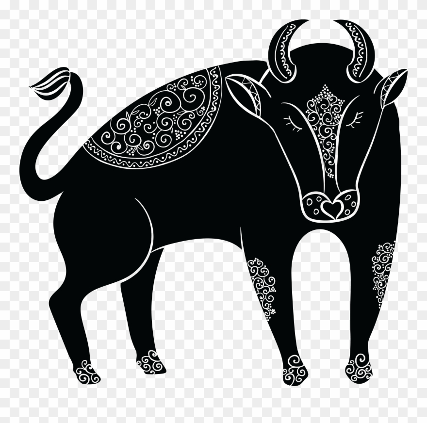 Free Clipart Of A Horoscope Astrology Zodiac Taurus - Taurus Png Transparent Png