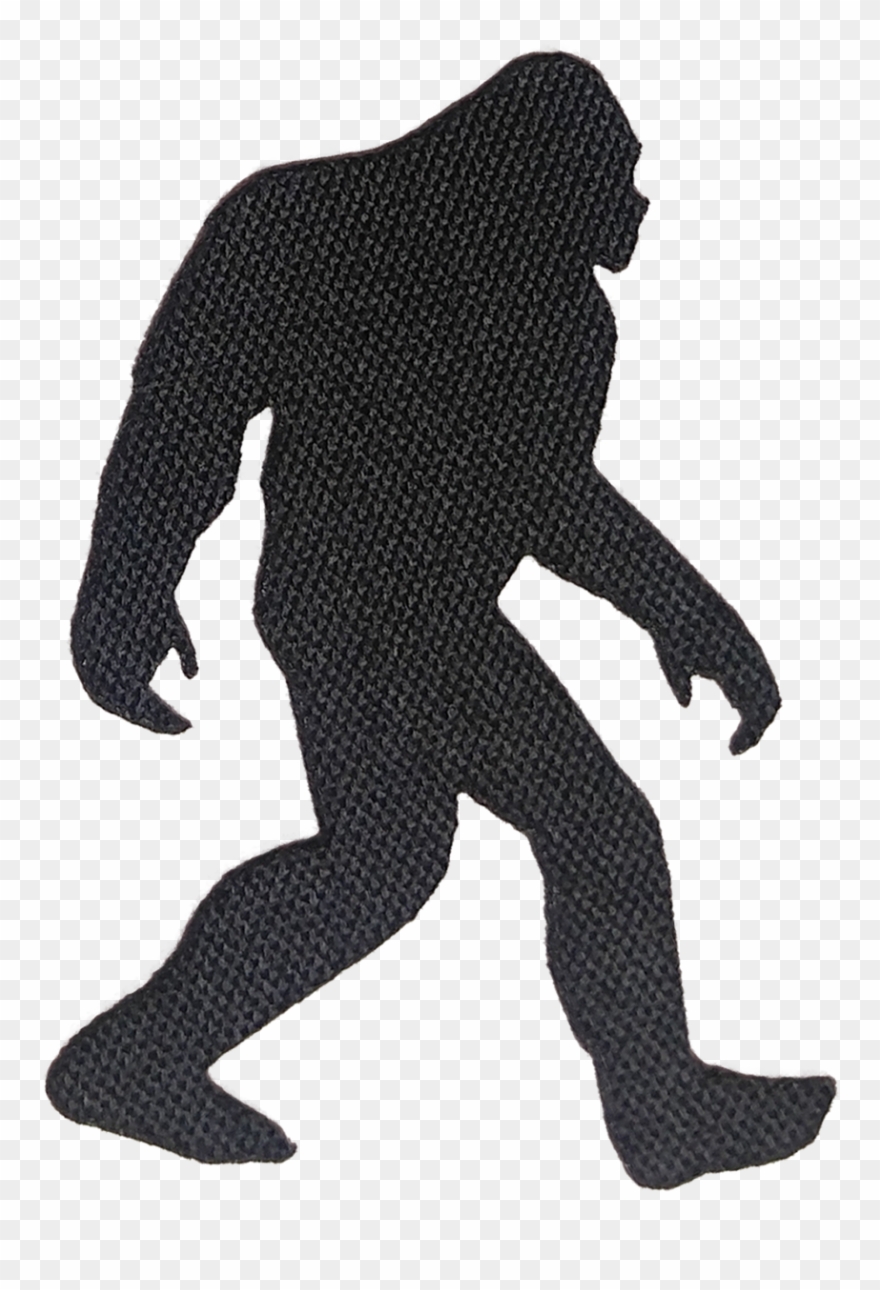 Bf Silhouette Patch - Sasquatch Decal Clipart